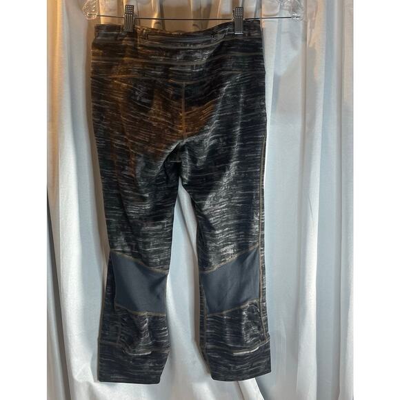 Athleta capri leggings Variance shades of grey/black Reflector size Small-womans - Picture 2 of 6